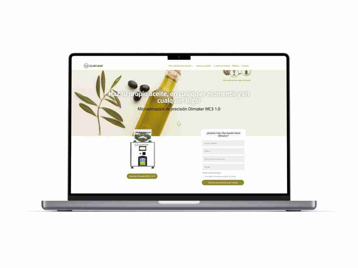 Diseño Web Olimaker. Antonio Lentisco. Marketing Manager