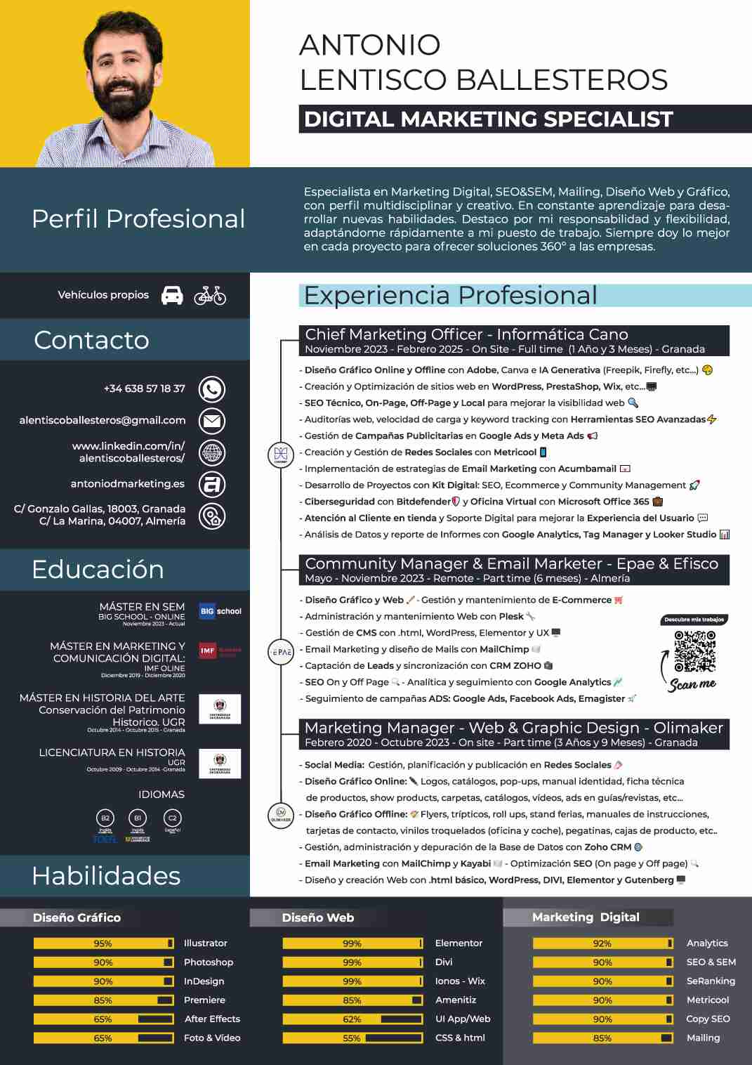 Digital Marketing Specialist - Antonio Lentisco Ballesteros