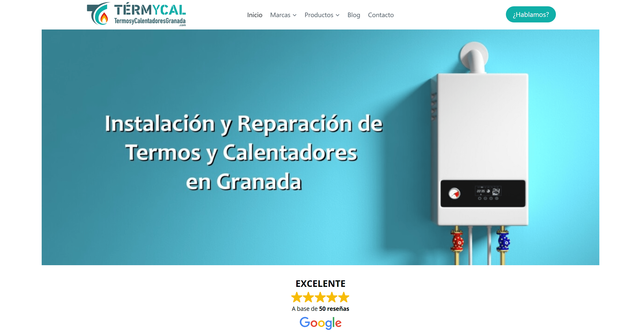 Termycal captura de la home