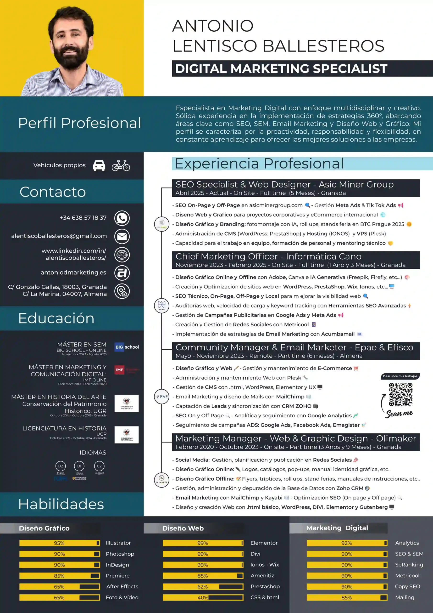 Digital Marketing Specialist - Antonio Lentisco Ballesteros